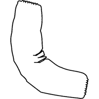 Manchettes, Longueur de 18", Tyvek 400, Blanc Ontario Packaging