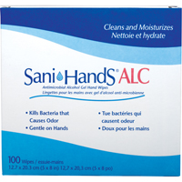 Lingettes antimicrobiennes pour les mains Sani-Hands<sup>MD</sup> ALC, Pochette SAY434 | Ontario Packaging