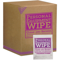 Personal Equipment Wipes, 100 Wipes, 8-3/16" x 5-1/4" SAY553 | Ontario Packaging