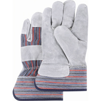 Premium Quality Fitters Gloves, Large, Split Cowhide Palm, Cotton Inner Lining Ontario Packaging