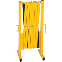 Expandable Barrier, 37" H x 11' L, Black/Yellow SDK990 | Ontario Packaging