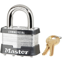 Cadenas lamin&eacute;, Argent, Cl&eacute;s identiques, Acier lamin&eacute;, Largeur de 2" Ontario Packaging