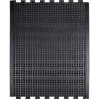 Anti-Fatigue Dome Matting, Bubbled, 3' x 4' x 1/2", Black, Rubber Ontario Packaging
