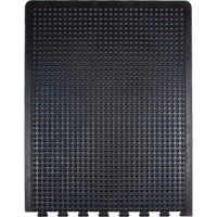 Anti-Fatigue Dome Matting, Bubbled, 3' x 4' x 1/2", Black, Rubber Ontario Packaging