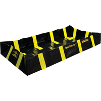 QuickBerm&reg; Containment Berm with Inside Wall Supports, 175 US gal. Capacity, 4' W x 6' L x 12" H, Snap-Up Bracket Ontario Packaging