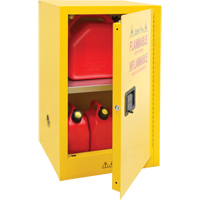 Flammable Storage Cabinet, 12 gal., 1 Door, 23" W x 35" H x 18" D Ontario Packaging