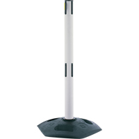 Dual Line Heavy Duty Receiver Post, 38" High, White Ontario Packaging