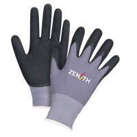 Gants ZX-1 de premi&egrave;re qualit&eacute; compatibles avec les &eacute;crans tactiles, 8/Moyen, R&ecirc;vetement Nitrile/Mousse de nitrile, Calibre 15, Enveloppe en Nylon Ontario Packaging