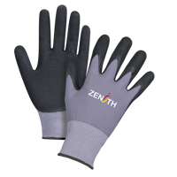 Gants ZX-1 de premi&egrave;re qualit&eacute; compatibles avec les &eacute;crans tactiles, 10/T-Grand, R&ecirc;vetement Nitrile/Mousse de nitrile, Calibre 15, Enveloppe en Nylon Ontario Packaging