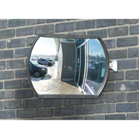 Roundtangular Convex Mirror with Telescopic Arm, 12" H x 18" W, Indoor/Outdoor SDP528 | Ontario Packaging