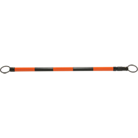 Retractable Cone Bar, 7' 5" Extended Length, Black/Orange SDP614 | Ontario Packaging