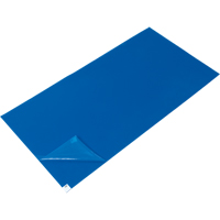 Tapis pour salle blanche, Épaisseur 1,57 mils, 1-1/2' la, 3' lo x Bleu SDS992 | Ontario Packaging
