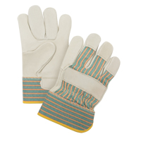 Abrasion-Resistant Fitter's Gloves, Medium, Grain Cowhide Palm Ontario Packaging