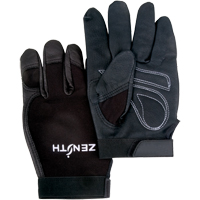 ZM300 Mechanic's Gloves, Grain Leather Palm, Size Medium SEB228R | Ontario Packaging