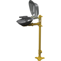 Postes de douche oculaire/faciale Halo, Installation Socle, Bol Acier inoxydable Ontario Packaging