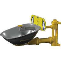 Poste de douche oculaire Halo, Installation Montage mural, Bol Acier inoxydable Ontario Packaging