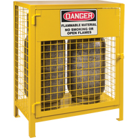 Gas Cylinder Cabinets, 2 Cylinder Capacity, 30" W x 17" D x 37" H, Yellow SEB837 | Ontario Packaging