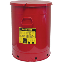 Hand Operated Oily Waste Can, FM Approved/UL Listed, 21 US gal., Red SEC006 | Ontario Packaging