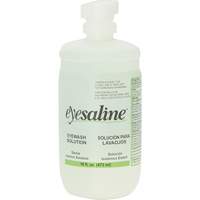 Bouteilles de solution saline pour douche oculaire, Bouteille Plein, 16 oz Ontario Packaging
