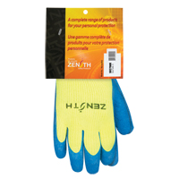 Gants haute visibilit&eacute; doubl&eacute;s d'acrylique de caoutchouc naturel, 8, R&ecirc;vetement Latex de caoutchouc, Calibre 7, Enveloppe en Acrylique Ontario Packaging