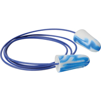 Bouchons d'oreilles en mousse muticolores SparkPlugs, Vrac - Boîte, Avec cordon Ontario Packaging