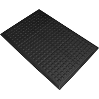Rejuvenator<sup>®</sup> Connect No. 502 for Single Workstation, Polyurethane, 2' W x 3' L, 5/8" Thick, Black SED585 | Ontario Packaging