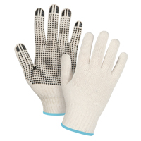 Lightweight Dotted String Knit Gloves, Poly/Cotton, Single Sided, 7 Gauge, X-Large SDS947 | Ontario Packaging