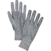 Jersey Gloves, Large, Salt & Pepper, Unlined, Knit Wrist SEE951 | Ontario Packaging