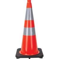 Traffic Cone, 28", Orange, 4" & 6" Reflective Collar(s) Ontario Packaging