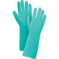 Premium Diamond-Grip Chemical-Resistant Gloves, Size Medium/8, 15" L, Nitrile, 22-mil Ontario Packaging