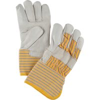 Abrasion-Resistant Winter-Lined Fitters Gloves, Large, Grain Cowhide Palm, Cotton Fleece Inner Lining Ontario Packaging
