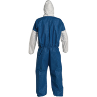 Hooded Coveralls, 4X-Large, Blue/White, Tyvek&reg; 400 D Ontario Packaging