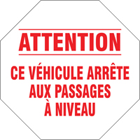 French Traffic Sign, Vinyl, 18" W x 18" H Ontario Packaging