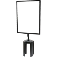 Tensabarrier&reg; Sign Frame with Adapter, Black Ontario Packaging