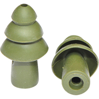 BattlePlugs&reg; Earplugs Replacement Tip, Uncorded, Bulk - Polybag, 24 dB NRR, Medium Ontario Packaging