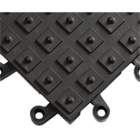 ErgoDeck<sup>®</sup> Matting With Integrated No-Slip Cleats No. 552, PVC, 1-1/2' W x 1-1/2' L, 7/8" Thick, Black SEI925 | Ontario Packaging