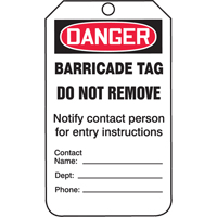 &eacute;tiquettes de s&eacute;curit&eacute;, Plastique, 3-3/8" la x 5-3/4" h, Anglais Ontario Packaging