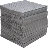 Industrial-Grade Fine Fibre Sorbent Pads, Universal, 15" x 17", 40 gal. Absorbancy Ontario Packaging