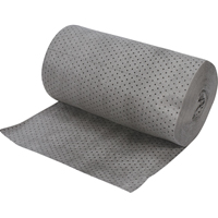 Industrial-Grade Fine Fibre Sorbent Rolls, Heavyweight, 150' L x 30" W, 70 gal. Absorbancy Ontario Packaging