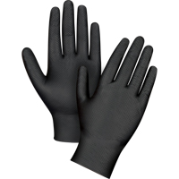 Heavyweight Tactile Grip Examination Gloves, X-Small, Nitrile, 8-mil, Powder-Free, Black Ontario Packaging