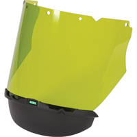 Visi&egrave;res V-Gard avec mentonni&egrave;re pour les travaux avec l'arc &eacute;lectrique, Polycarbonate, Teinte Vert Ontario Packaging