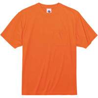GloWear 8089 Non-Certified T-Shirt, Polyester, Small, High Visibility Orange Ontario Packaging