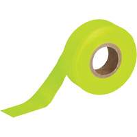 Flagging Tape, 1.188" W x 150' L, Fluorescent Lime SEN593 | Ontario Packaging