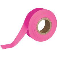 Flagging Tape, 1.188" W x 150' L, Fluorescent Pink SEN598 | Ontario Packaging