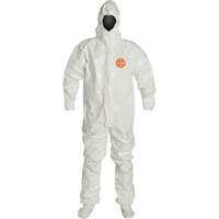Hooded Coveralls, Tychem<sup>®</sup> 4000, Medium, White SET790 | Ontario Packaging