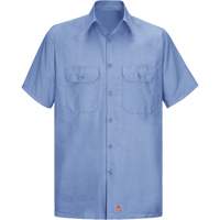 Chemise à manches courtes en tissu indéchirable, Hommes, 3T-Grand, Bleu SEU261 | Ontario Packaging