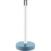 Outdoor TensaBarrier&reg; - Receiver Posts, 37" High, White Ontario Packaging