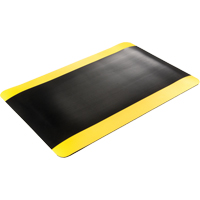 Double Duty Switchboard Mats No.720, Corrugated, 3' x 10' x 5/8", Black/Yellow, PVC SFI650 | Ontario Packaging