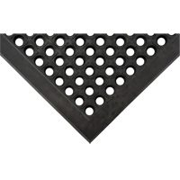 Anti-Fatigue Matting, Slotted, 3' x 5' x 7/8", Black, Natural Rubber Ontario Packaging