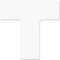 Marqueurs all&eacute;g&eacute;e/5S Armor Stripe, T, 6" lo x 6" la, Blanc, Plastique Ontario Packaging